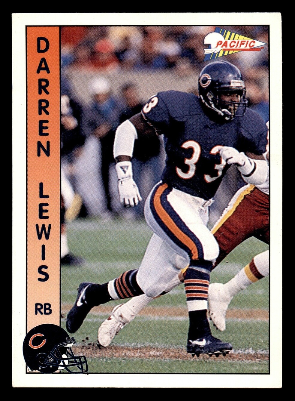 1992 Pacific #359 Darren Lewis Football Card Chicago Bears RB